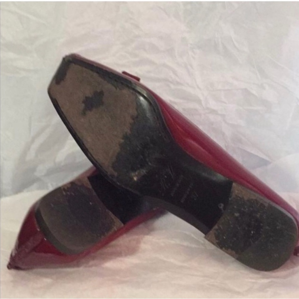 Roger Vivier Red Patent Leather Loafers - Picture 7 of 8